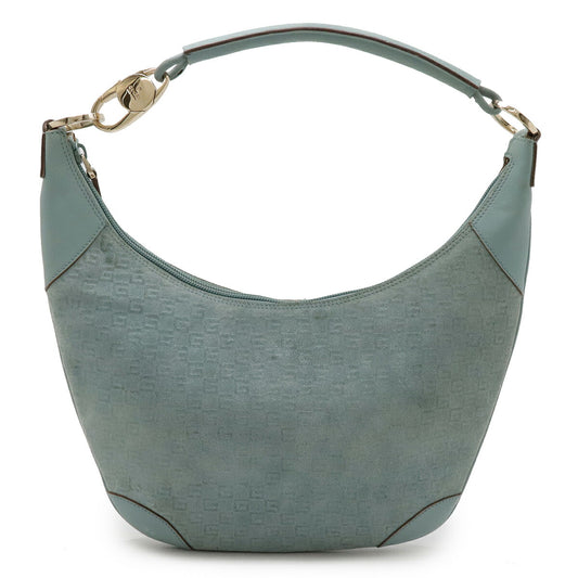 Gucci Suede Leather G Logo Shoulder Bag