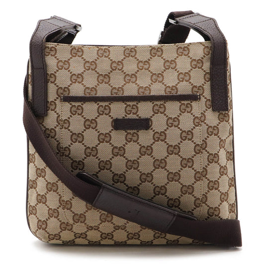 Gucci GG Canvas Leather Shoulder Bag 122793