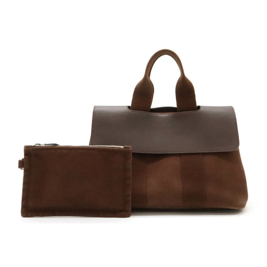Hermes Valparaiso PM Tote Bag Brown Leather