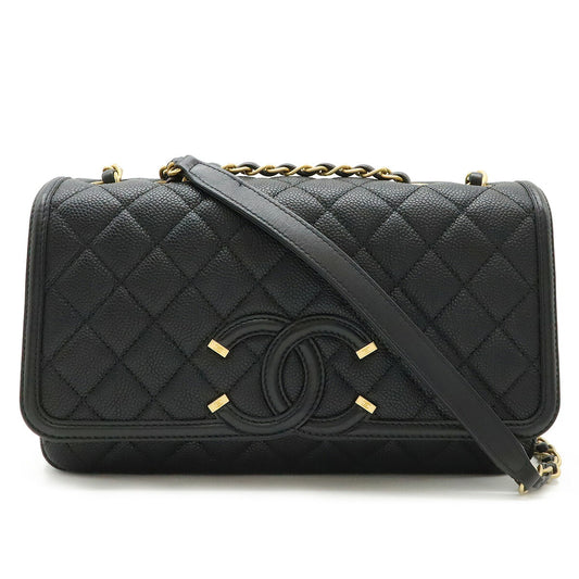 Chanel Caviar CC Filigree Flap Bag