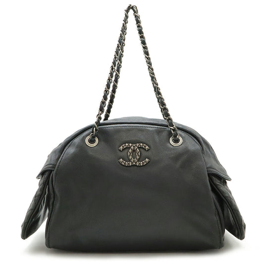 Chanel Caviar Leather Shoulder Tote Bag