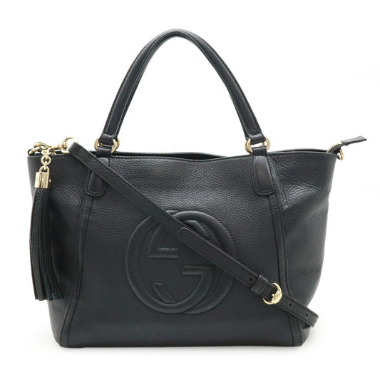 Gucci Soho Interlocking G Leather Tote Bag