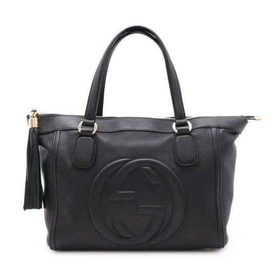 Gucci Soho Interlocking G Leather Tote Bag