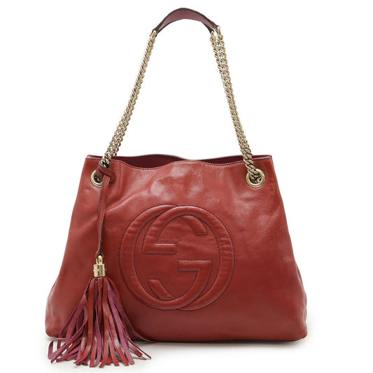 Gucci Soho Patent Leather Chain Tote Bag