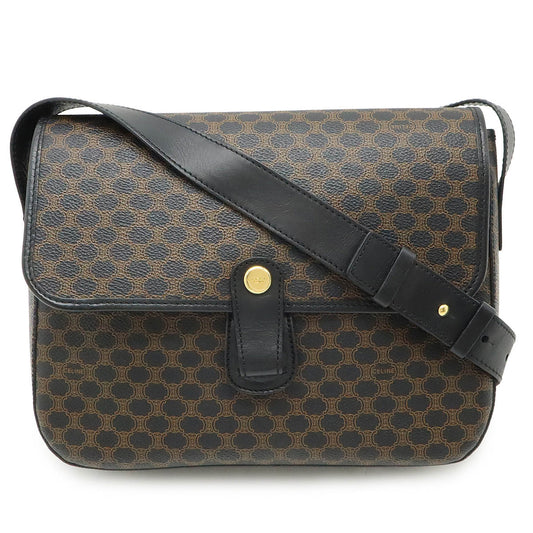 Celine Macadam Blazon Shoulder Bag PVC Leather