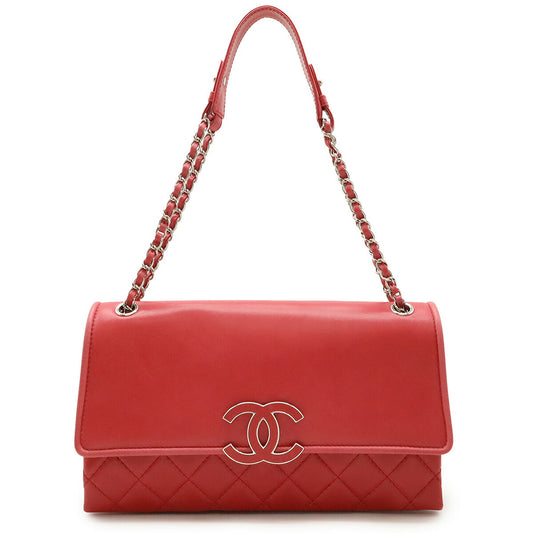 Chanel Lambskin Hamptons Coco Mark Shoulder Bag