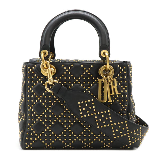 Dior Lady Dior Cannage Leather Handbag