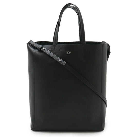 Celine Leather Vertical Cabas Small Tote Bag
