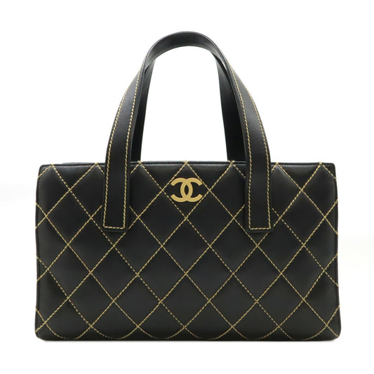 Chanel Wild Stitch Leather Tote Bag