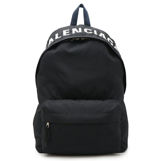 Balenciaga Wheel Nylon Backpack Black