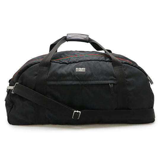 Gucci Nylon Canvas Leather Boston Bag