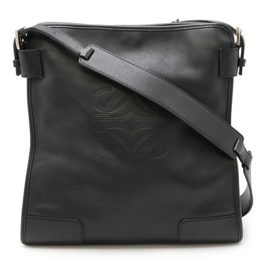Loewe Anagram Leather Shoulder Bag Black