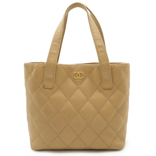 Chanel Wild Stitch Leather Tote Bag A18126