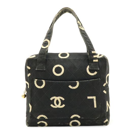 Chanel Quilted Canvas Tote Bag Black