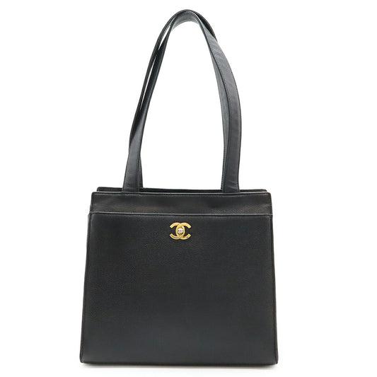 Chanel Caviar Skin Coco Mark Tote Bag