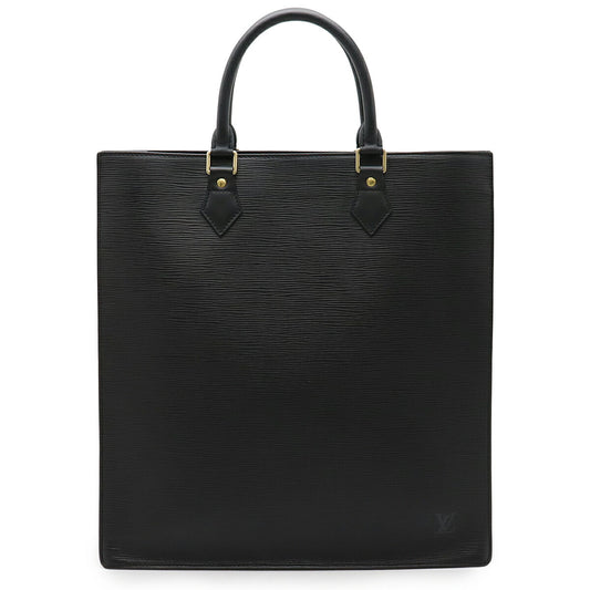 Louis Vuitton Epi Sac Plat Tote Bag Black