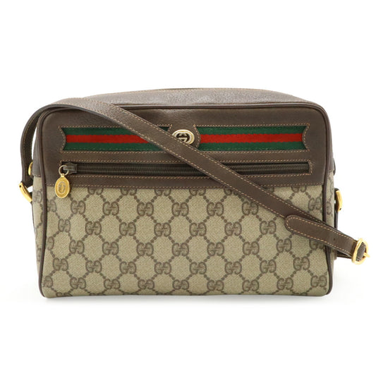 Gucci GG Plus Shoulder Bag Beige Brown