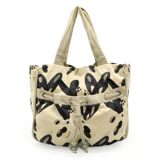 Chanel Canvas Leather Tote Bag