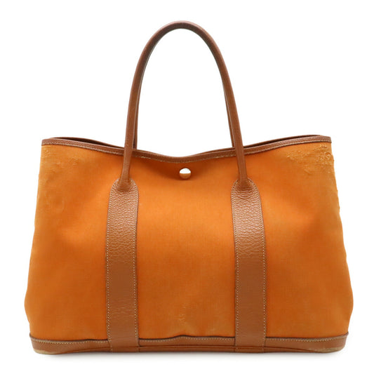 Hermes Garden Party PM Tote Bag Canvas Leather