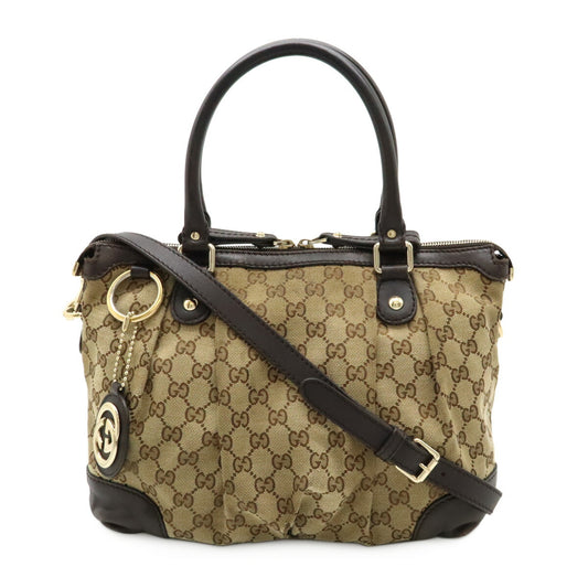 Gucci Sukey GG Canvas 2WAY Tote Handbag