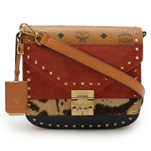 MCM Visetos Patricia Shoulder Bag Pochette