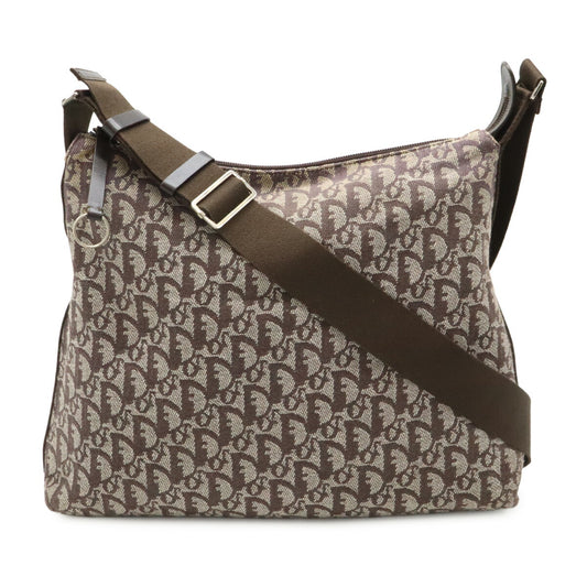 Dior Trotter Jacquard Canvas Leather Shoulder Bag