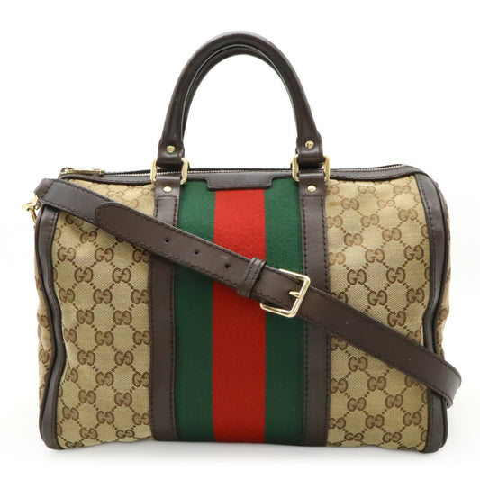 Gucci GG Canvas Mini Boston Bag 2WAY