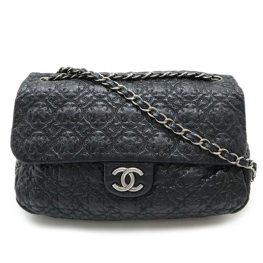 Chanel Camellia Patent Leather Shoulder Bag