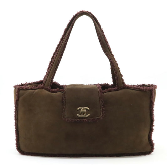 Chanel Shearling Tote Bag
