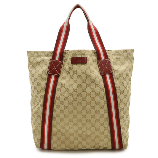 Gucci GG Canvas Sherry Line Tote Bag