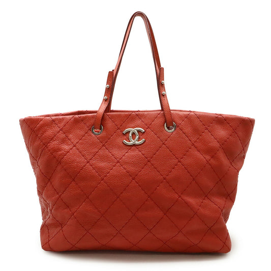 Chanel On the Road Leather Tote Bag A48019