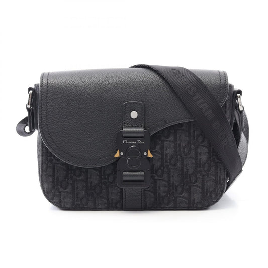 Dior Saddle Oblique Canvas Leather Shoulder Bag