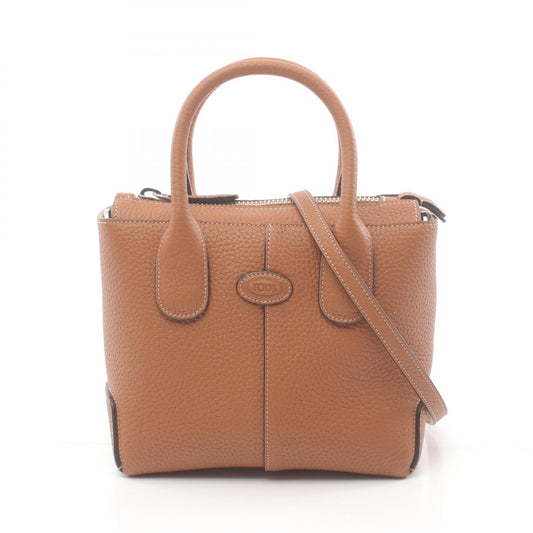 Tod's Leather Di Handbag Brown