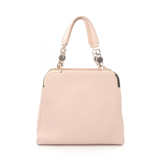 Bvlgari Leather Tote Bag Pink