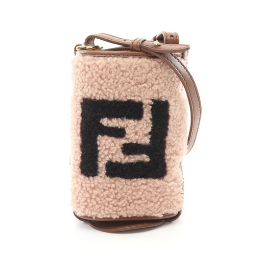 Fendi Leather Boa Bottle Holder FF Logo Shoulder Bag