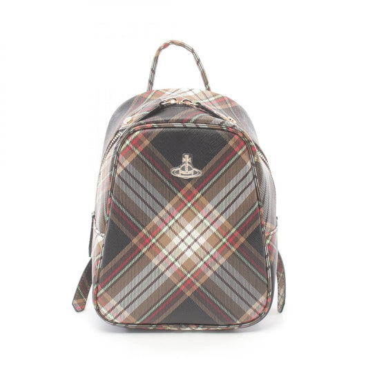 Vivienne Westwood Tartan Backpack Faux Leather