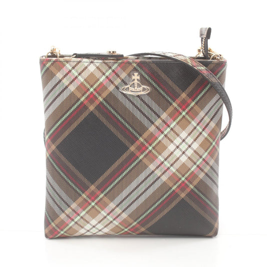 Vivienne Westwood Red Label Square Shoulder Bag PVC Coated Canvas