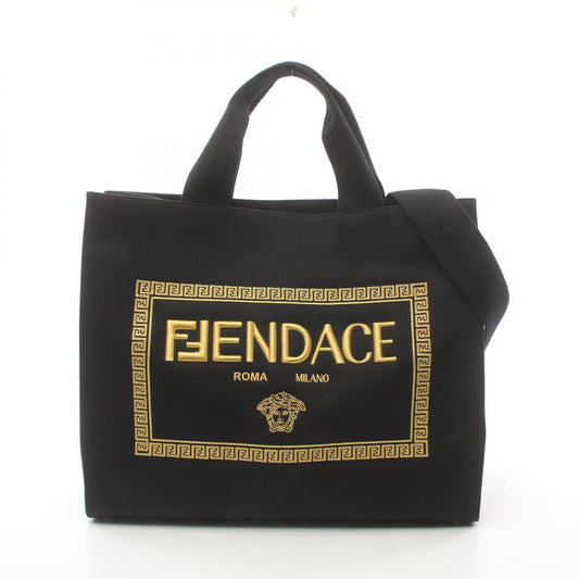 Fendi FENDACE Canvas Tote Bag 7VA558