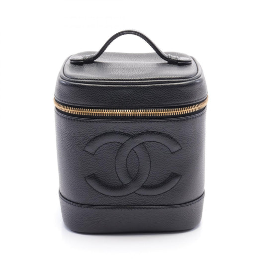 Chanel Coco Mark Leather Handbag Black