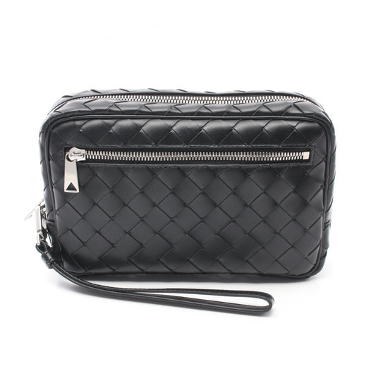 Bottega Veneta Leather Intrecciato Small Wristlet Clutch