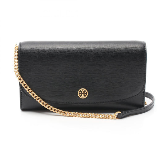 Tory Burch Leather Shoulder Bag Black