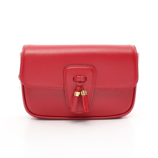 Celine Leather Waist Bag Red 190753