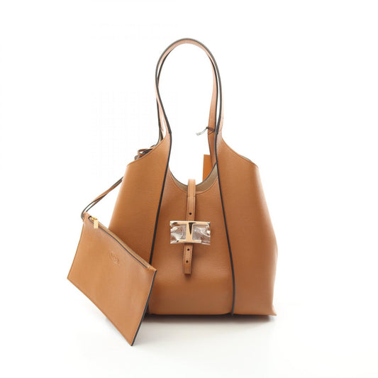 Tod's T Timeless Small Leather Tote Bag