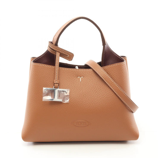 Tod's Leather Micro Handbag Brown