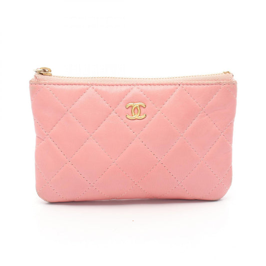 Chanel Lambskin Matelasse Mini Pouch Clutch
