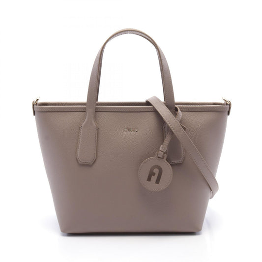 Furla Leather Classic Tote Bag Brown