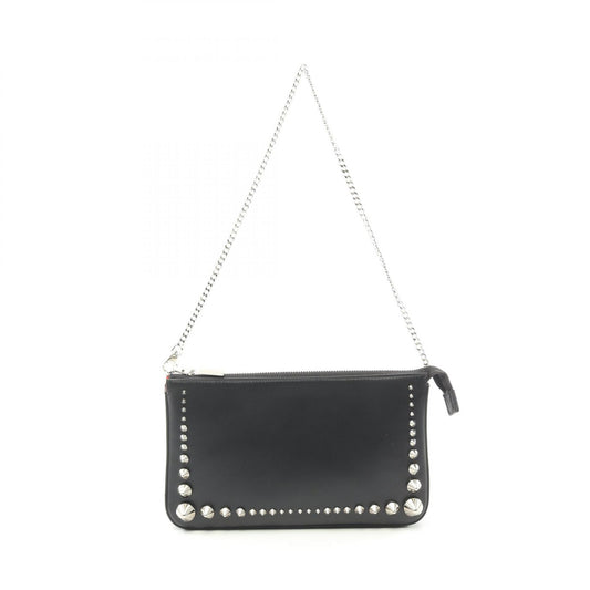 Christian Louboutin Leather Shoulder Bag Black