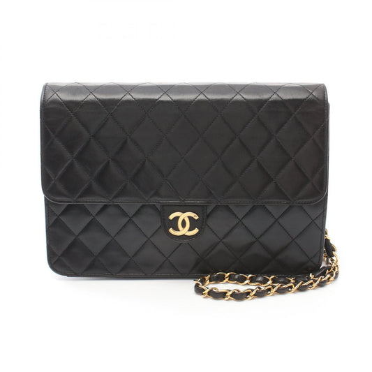 Chanel Matelasse Lambskin Shoulder Bag Black