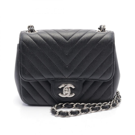 Chanel Mini Flap Bag Chevron V Stitch
