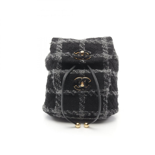 Chanel Coco Mark Fabric Backpack AS3615